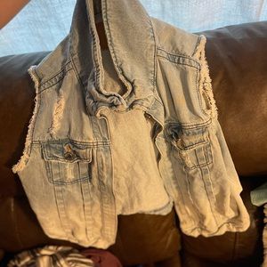 Jean jacket vest